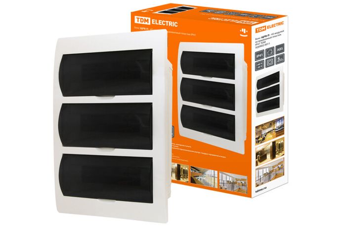 Бокс пластиковый встраиваемый ЩРВ-П-45 модулей IP40 | SQ0902-0011 TDM