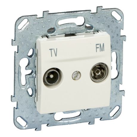Розетка TV-FM СП Unica проходная беж. SchE MGU5.453.25ZD APC