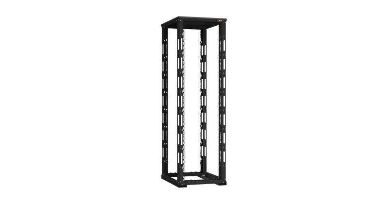Стойка монтажная двухрамная с разборной рамой 19дюйм 42U Ш600хВ1995хГ800мм крышей в разобран. виде черн. TLK TRD-426080-R-BK ЭКО41514