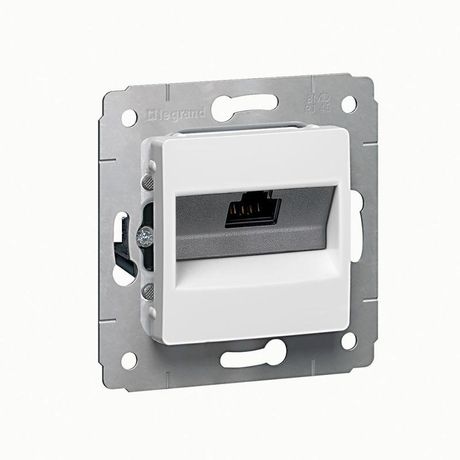 Розетка компьютерная СП Cariva RJ45 UTP на захватах бел. (DIY-упак.) Leg 695954 Legrand Legrand арт. 695954