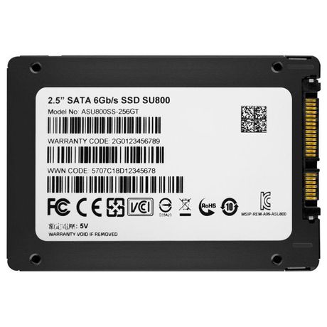 Накопитель твердотельный ASU800SS-512GT-C 512GB SSD SU800 TLC 2.5дюйм SATAIII 3D NAND / without 2.5 to 3.5 brackets ADATA 1000420742 A-DATA