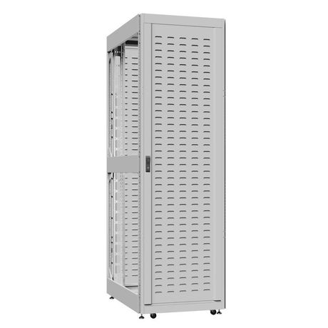 Шкаф серверный 42U 800х1000 передняя дверь: протект IP41. задняя боковые панели: без. цвет: серый RAL7035 - EX 8042.7660 SYSMATRIX