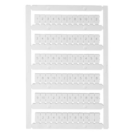 Маркировка для лазерной печати "1-10" OptiClip MC6/H/1-10 | 332721 КЭАЗ