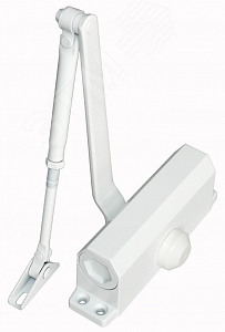 Доводчик двери c тягой EN 3-6, 40 - 120 кг, 1400 мм, двухскоростной, тормоз открывания, WT белый ST-DC036ВC-WT Smartec smkd0175.1