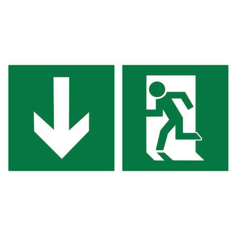 Пластина Указатель двери эвакуац. выхода (левостор.) PS-40206.E40 - a18210 BS