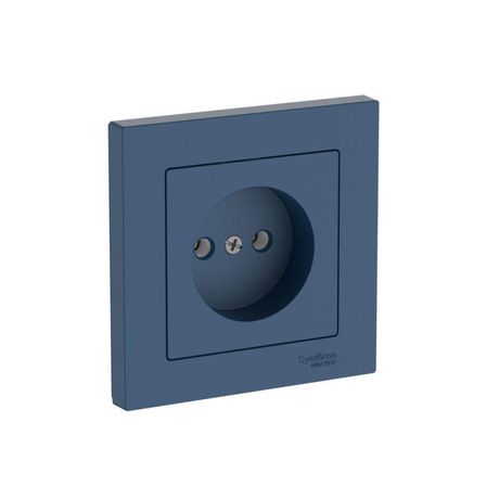 Розетка AtlasDesign 16А без заземл. быстрозажим. клем. в сборе аквамарин SE ATN001140S APC