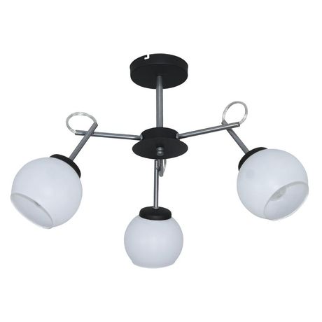 Светильник Блюз 131 черн.хром (Плафон 8330) НПБ 01-3х60-226 Е27 потолочный - 1005405224 Элетех