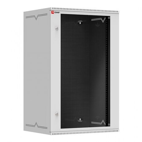 Шкаф телекоммуникационный настенный 18U (600х450) дверь стекло, Astra A серия EKF Basic | ITB18G450