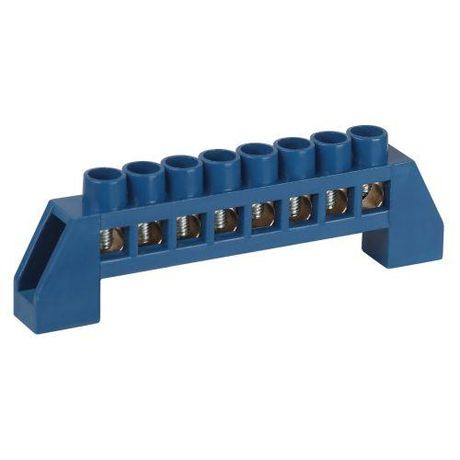 Шина NO-224-123 N ноль в изоляторе ШНИ-6х9-8-Д-синий | Б0062963 ЭРА