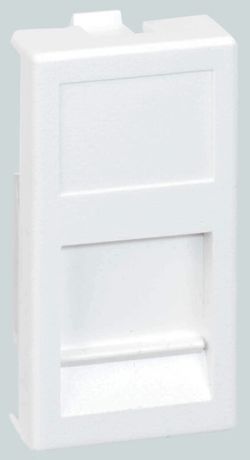 Адаптер на 1 RJ45 коннектор CJ545U(FM); CJ546U(FM) защ. шторки 22.5х45мм алюм. Simon Connect KA76-8