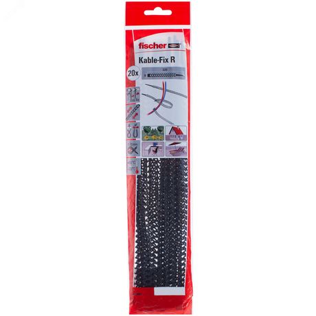 Стяжка кабельная черная KABLEFIX R - 533854 Fisher