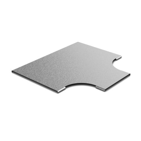 Крышка к переходу Т-образному плавному 400х200, толщ. 0,7 мм, Сендзимир цинк, 021442 | КПТП-400х200-0,7-СЦ Ostec