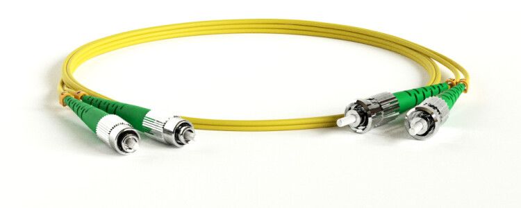 Патч-корд FC-D2-9-FC/AR-ST/AR-H-5M-LSZH-YL волоконно-оптический (шнур) SM 9/125 (OS2), FC/APC-ST/APC, 2.0 мм, duplex, LSZH, 5 м | 238583 Hyperline