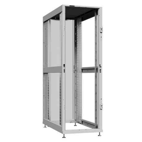 Шкаф серверный 24U 800х1070 передняя дверь: без. задняя одностворчатая глухой металл IP51. боковые панели: цвет: серый RAL7035 - NS 8124.7020 SYSMATRIX