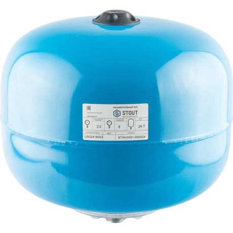 Гидроаккумулятор 24 л. вертикальный (цвет синий) - STW-0001-000024 STOUT RG008P29LFQT8B