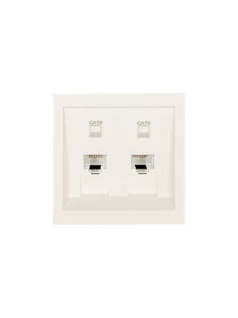 Розетка компьютерная 2-м СП ZIMA IP20 RJ45 с модулем кат.6 механизм сл. кость LEZARD 704-9088-142 LEZARD арт. 704-9088-142