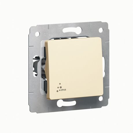 Выключатель 1-кл. СП Cariva 10А IP44 250В 10AX авт. клеммы механизм сл. кость Leg 773709 Legrand