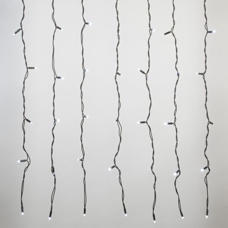 Занавес светодиодный с эффектом мерцания 3х2м Соединяемый 384 светодиода Белый свет Провод черный ULD-C3020-384/TBK WHITE IP67 TM Uniel - UL-00010941