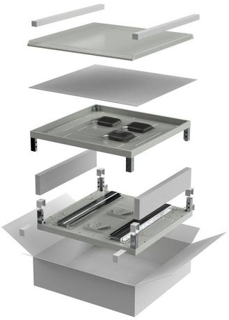 Комплект основание и крыша 600х1000мм для шкафа 18-27U сер. LINEA N ITK LN35-YYX61-Y IEK