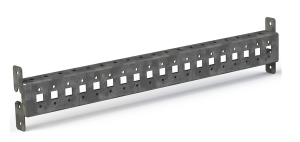 Рейка монтажная перфорированная с внешним креплением Д600 (2 шт) EKF AleSta | AleSta-ART600