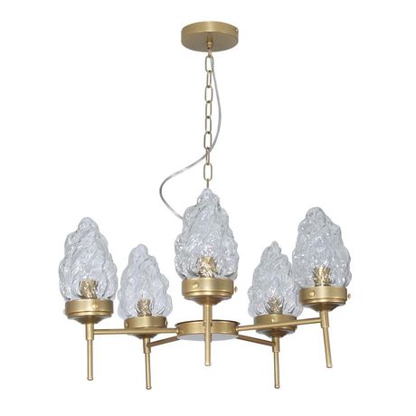 Светильник подвесной Фламенко 151 зол. НПБ 01-5х40-101 Е14 - 1005405319 Элетех