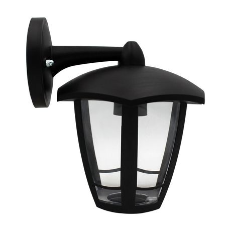 Светильник садово-парковый 6-гранный черный настенный вниз E27 IP44(У1) НБУ 07-40-004 «Дели 3» (8/48 | Б0051188 ЭРА