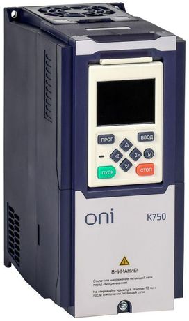 Преобразователь частоты K750 380В 3Ф 1,5кВт 4,2А со встроенным тормозом ONI - K750-33-15NTM IEK
