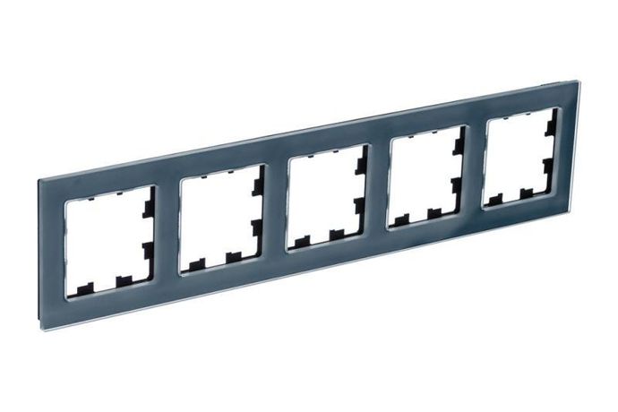 Рамка 5-м AtlasDesign Nature натур. стекло грифель SE ATN360705 APC