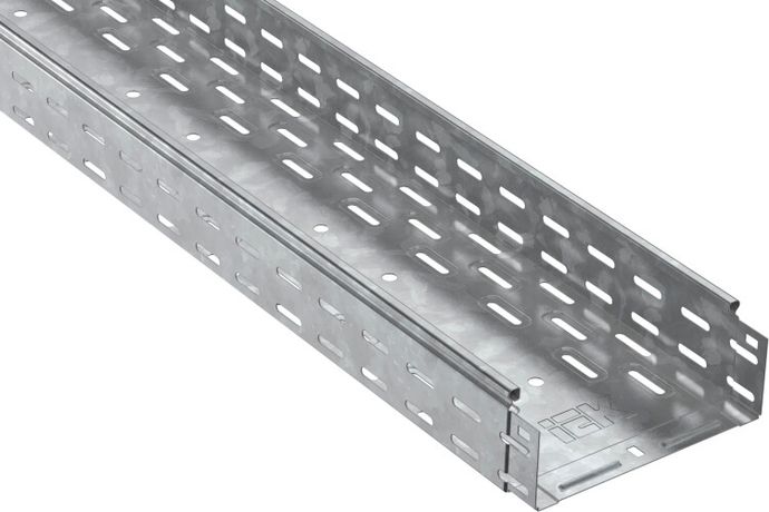 Лоток перфорированный 150х80 L3000 сталь 1мм HDZ ИЭК CLP10-080-150-100-3-M-HDZ IEK