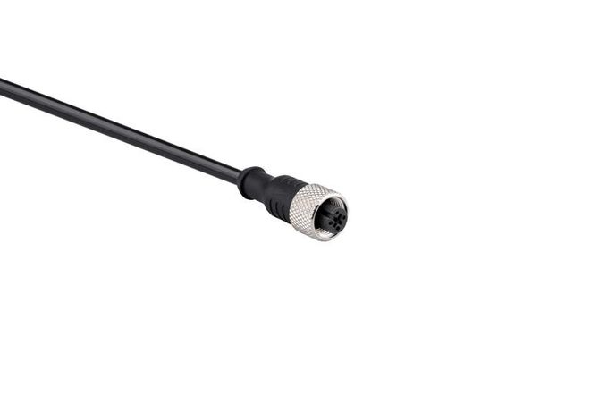 Кабель соединительный 2м с гнездом M12х4 ПУ IP68 EMAS SKM12P4YXP2 EMAS арт. SKM12P4YXP2