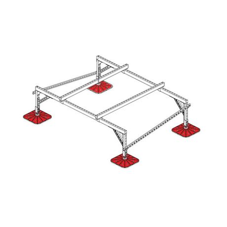 Конструкция опорная для установки оборудования TECHNORAPTOR FOOT 2000х1500 тип 2 KM-TR-F-SSEI-2000-1500-2 КМ TR0042 КМ-Профиль