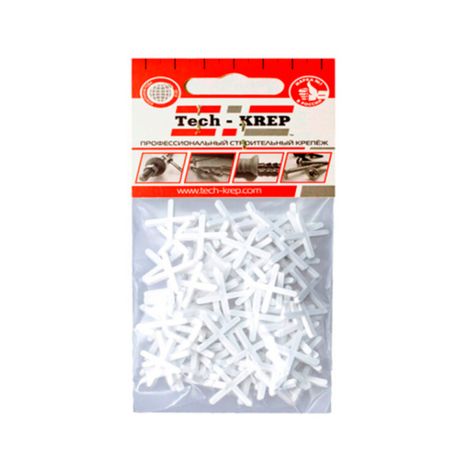 Крестик для плитки 2,5 мм (100 шт) - пакет | 103640 Tech-KREP
