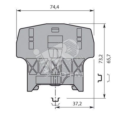 Фиксатор торцевой для рейки DIN3 BAZH1 - 1SNK900102R0000 Тайко Электро (ОУЭО)