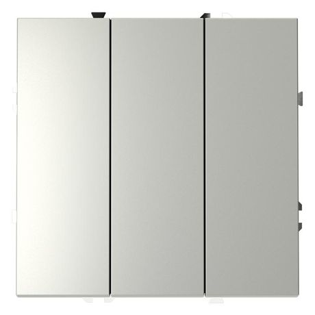 Выключатель 3-кл. СП S70 10А механизм сталь Voltum VLS030105 Voltum арт. VLS030105