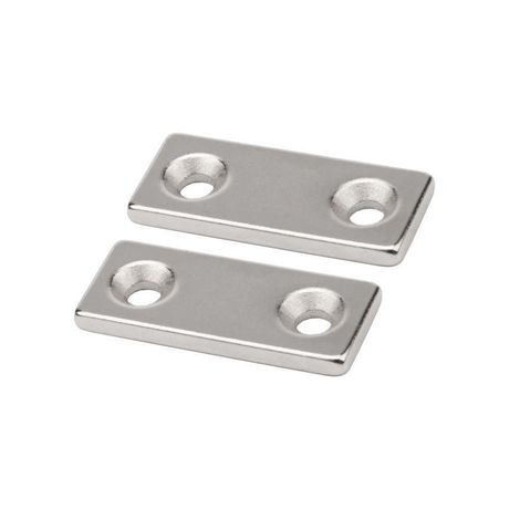 Магнит неодимовый прямоугольник 35х15х3мм с зенковкой 8х4мм (блист.1шт) Rexant 72-3703 MEET