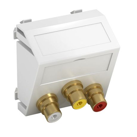 Мультимедийная рамка Audio-Video Modul45 (белый) (MTS-12R F RW1) | 6105198 OBO Bettermann
