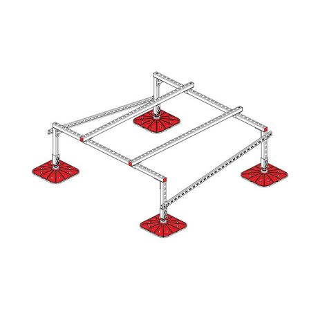 Конструкция опорная для установки оборудования TECHNORAPTOR FOOT 1500х1500 тип 1 KM-TR-F-SSEI-1500-1500-1 КМ TR0025 КМ-Профиль