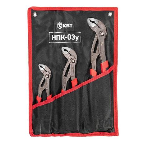 Набор переставных клещей НПК-03у с кнопочной самофиксацией - 101544 КВТ
