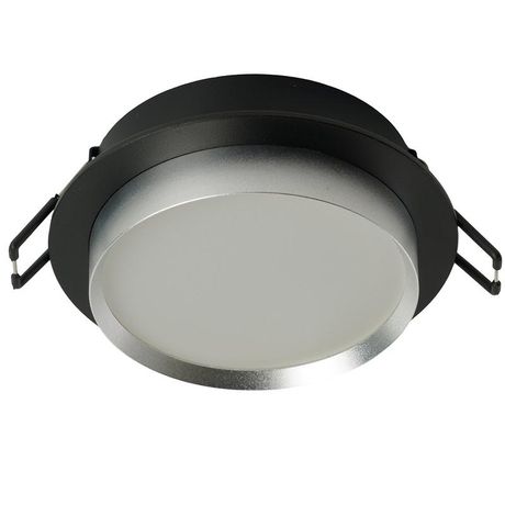 Светильник потолочный встраиваемый, 15W 230V GX53, черный + серебро, круг, без лампы, DL507 | 51355 FERON