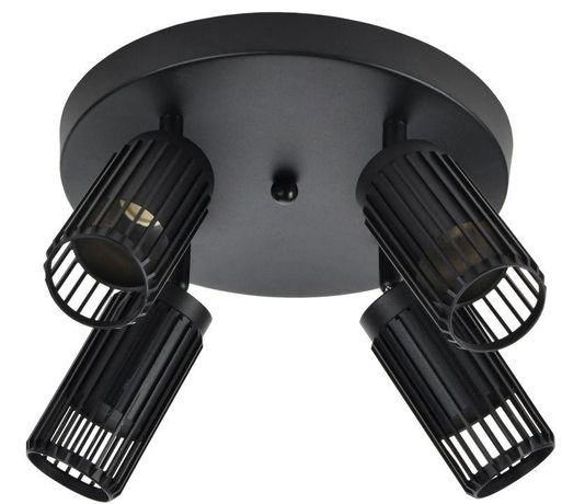 Светильник 4209 накладной потолочный под лампу 4хGU10 черный IEK - LT-UPB0-4209-GU10-4-K02