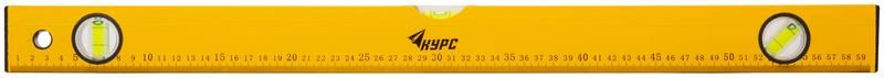 Уровень "Лайт" 600мм 3 глазка желт. корпус КУРС 18013