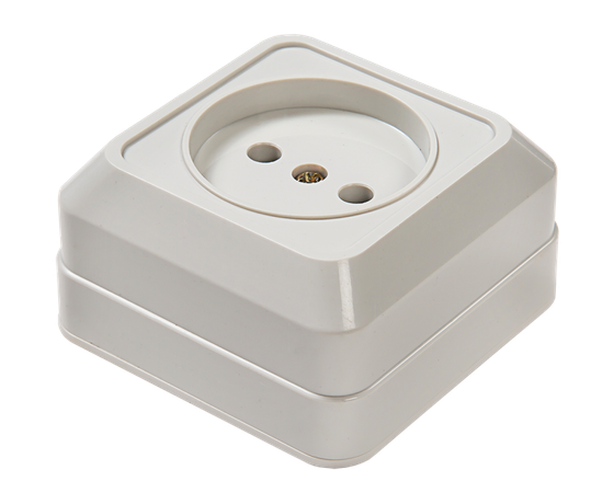 Розетка одинарная BOLLETO белая накладной 7022 | 4680005959785 IN HOME