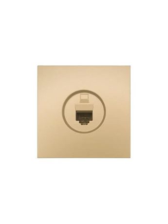 Розетка компьютерная 1-мест. СП ZIMA IP20 зол. LEZARD 704-3688-139