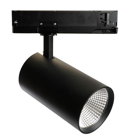 Светильник светодиодный трековый на шинопровод ДПО-40w 4000К 3600Лм трехфазный черный - 51601 FERON