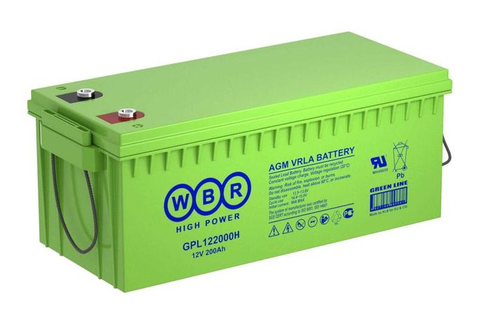 Аккумулятор 12В 200А.ч WBR GPL122000H