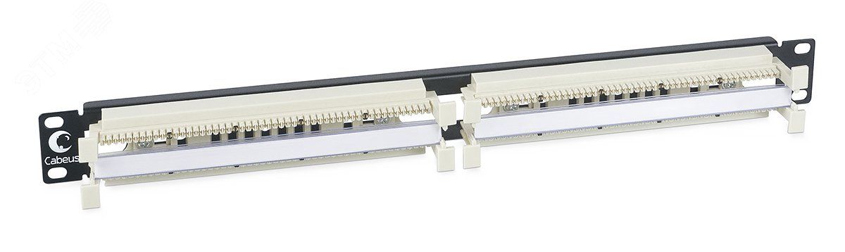 Кросс панель CP-100P-110TYPE 100 парная 110 типа 19дюйм 1U (без модулей) Cabeus 7013c