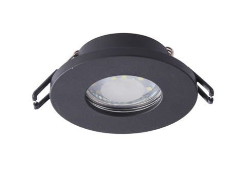 Встраиваемый светильник влагозащищенный WR3 BK MR16/GU5.3, IP44, черный ЭРА - Б0054367