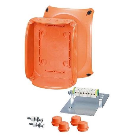Коробка огнестойкая Е30 и Е90 IP65/66 155х210х92 4 EDKF25 (IP65). 5-п. кл. 1.5-2.5кв.мм FK 1608 HENSEL 62000186