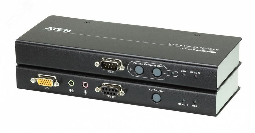 Удлинитель KVM 200 метров, VGA, USB, аудио, 1920 x 1200 - 1000425871 ATEN