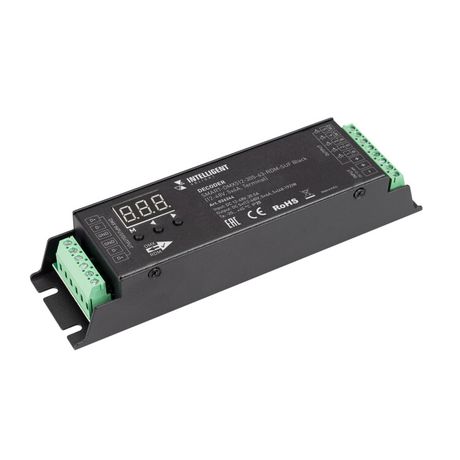 Декодер SMART-DMX512-305-63-RDM-SUF Black (12-48V 5x4A Terminal) (IARL IP20 Металл 5 лет) | 036244 Arlight INTELLIGENT